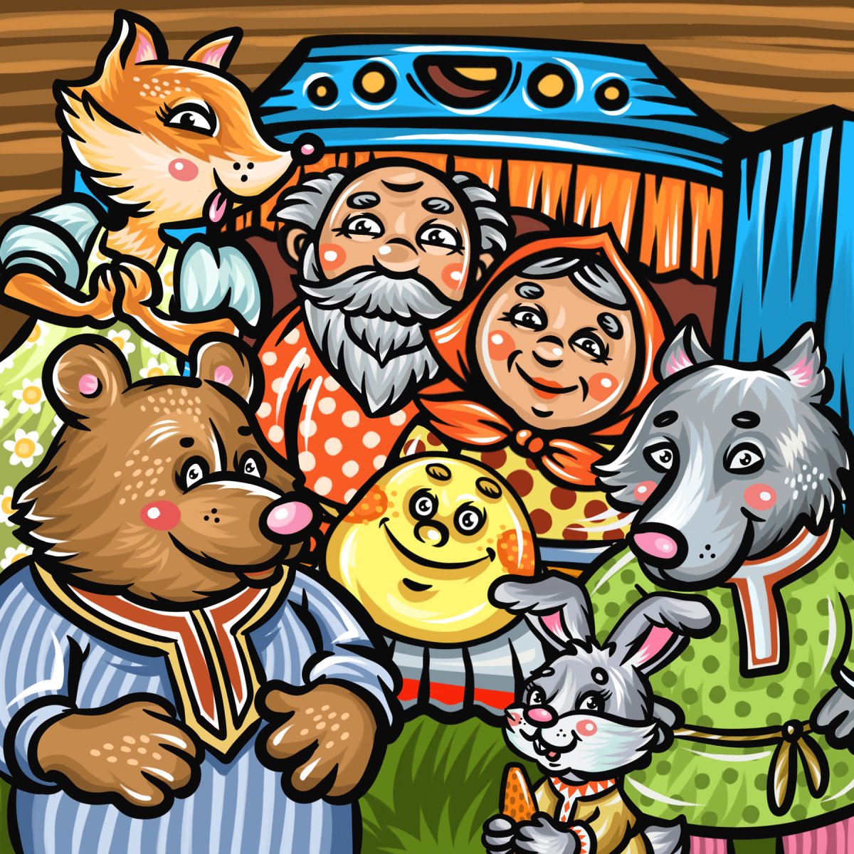 Маска колобка