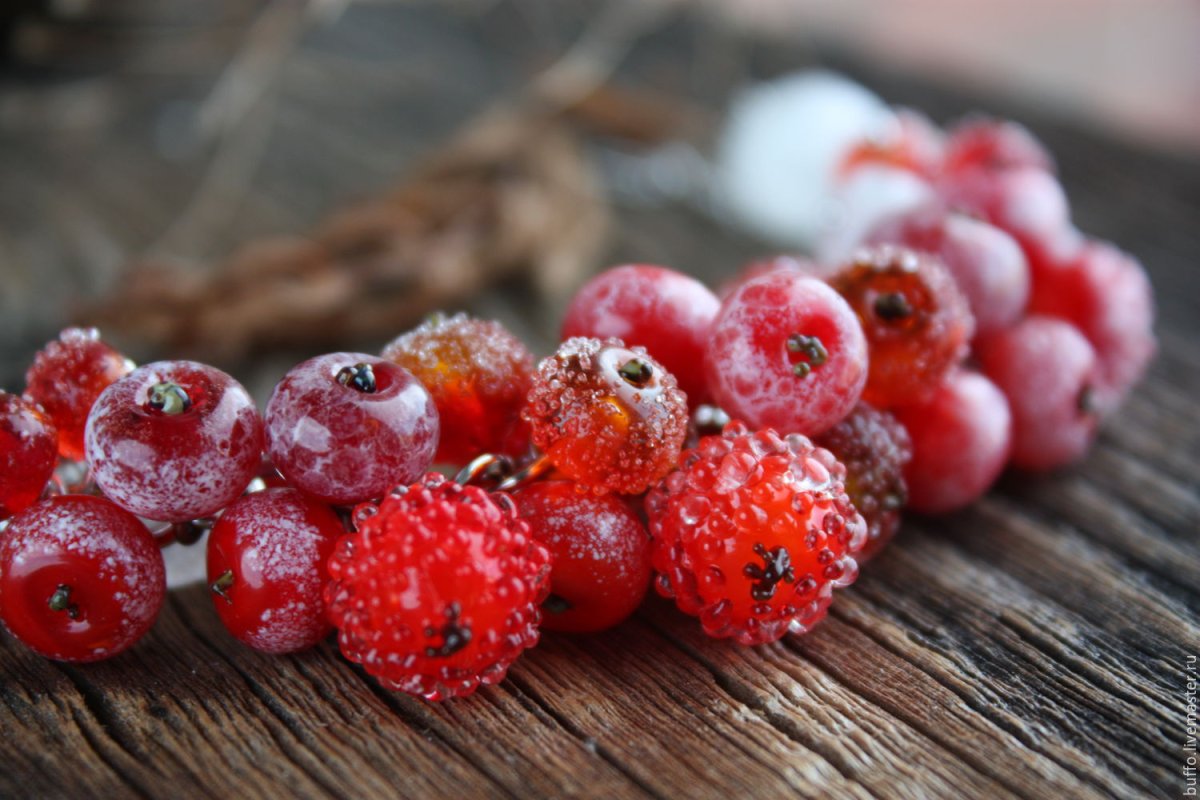 Зимние красные ягоды