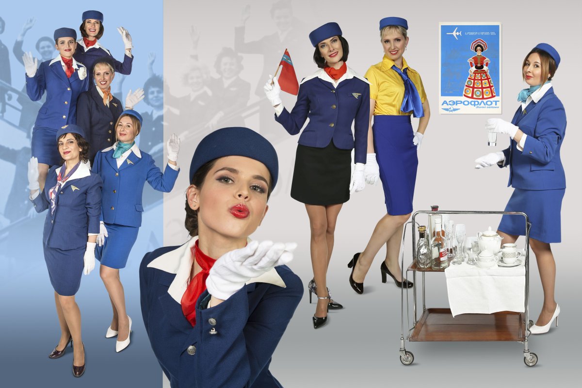 Стюардесса карикатура