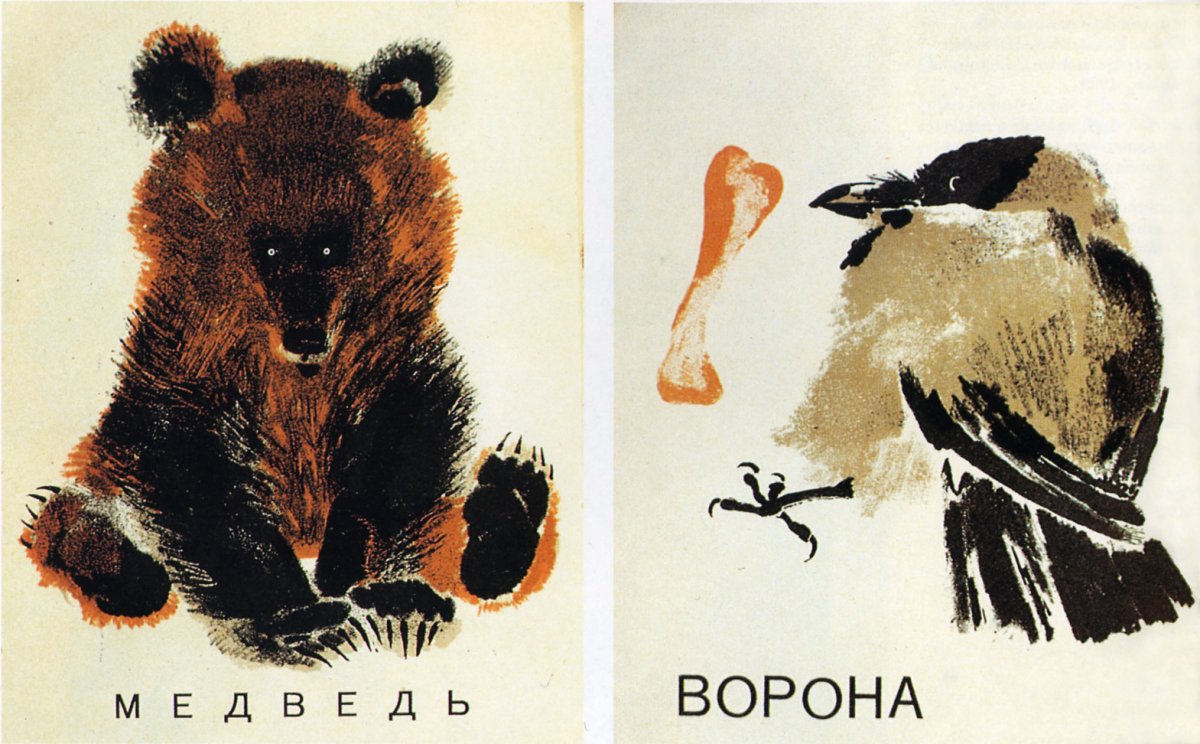 Е. Чарушин "медвежата" иллюстрации