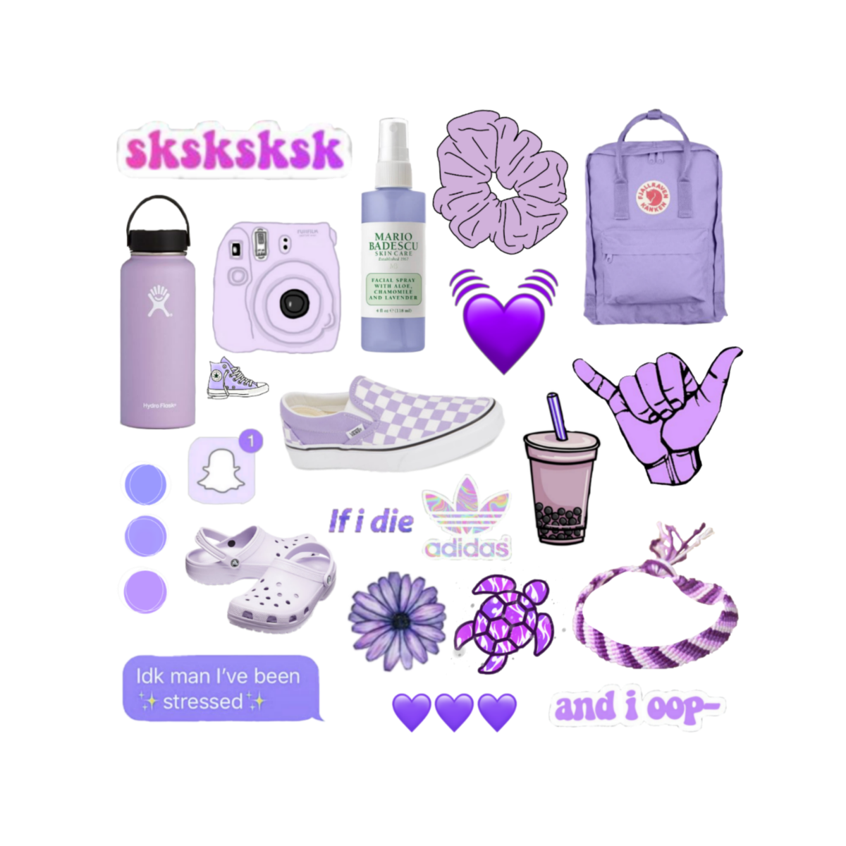 Фиолетовые Стикеры