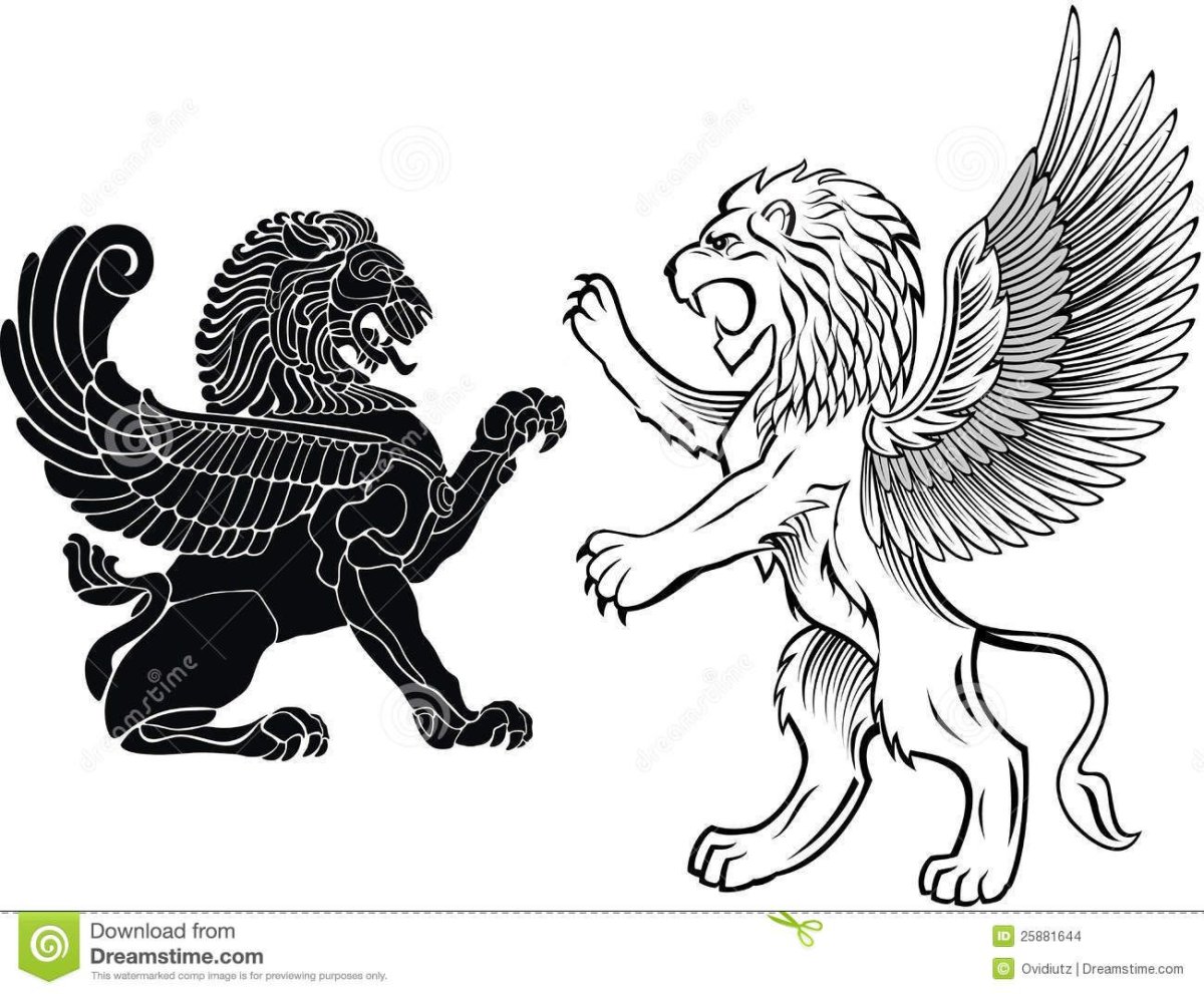 Крылатый Лев геральдика