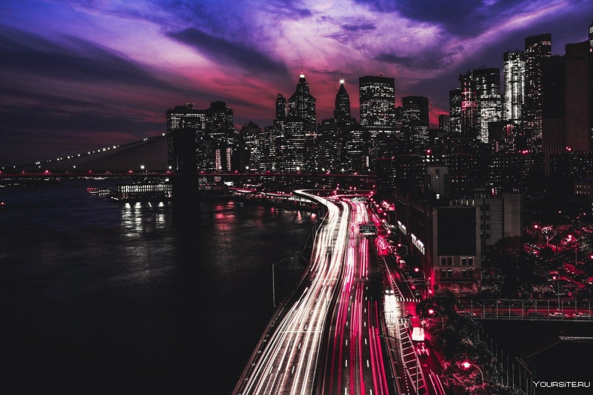 Ночной Нью Йорк 4к