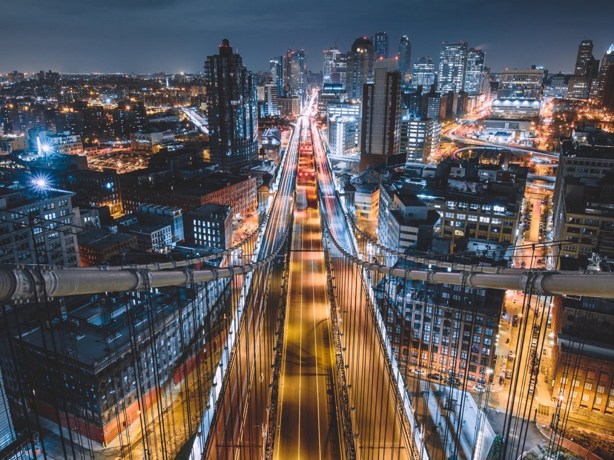 Город Найт Сити мосты