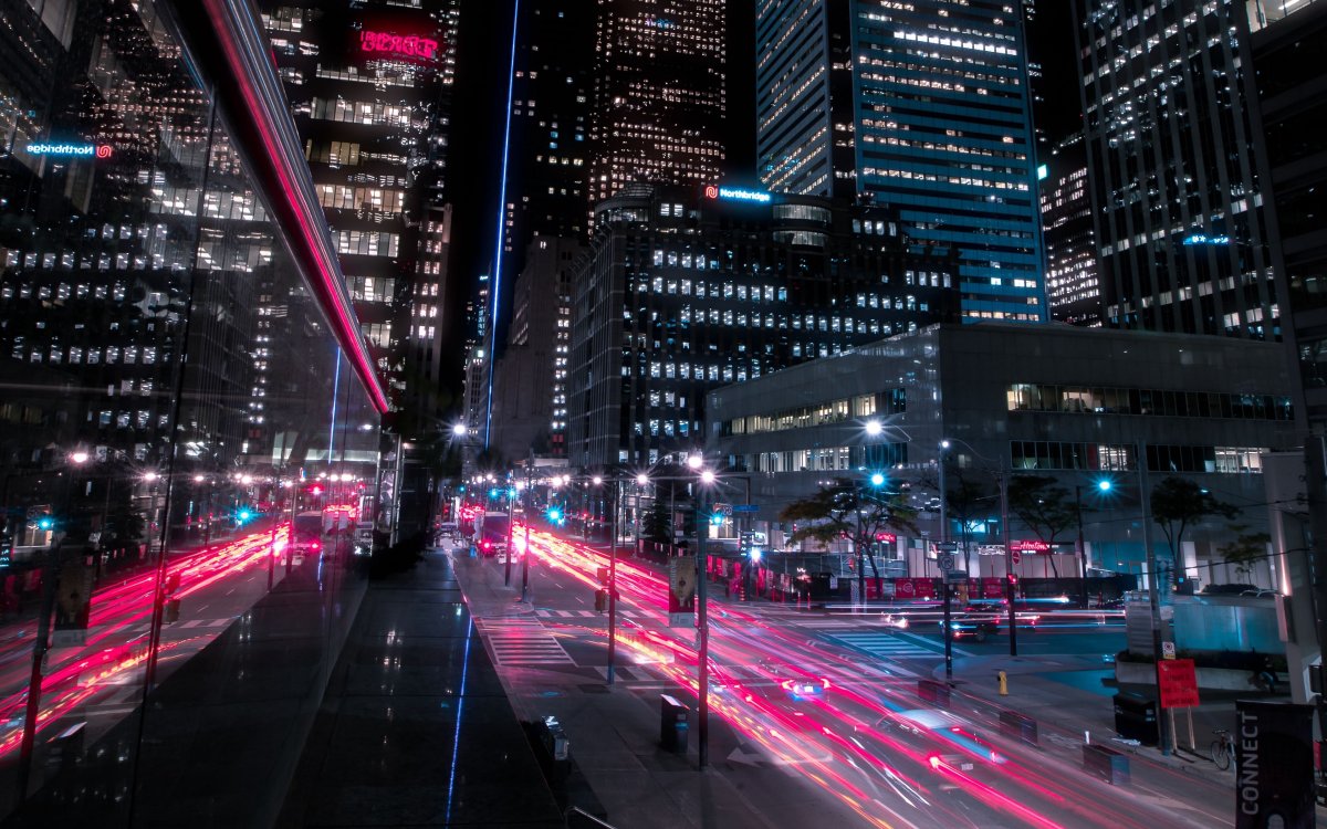 Ночной город фон