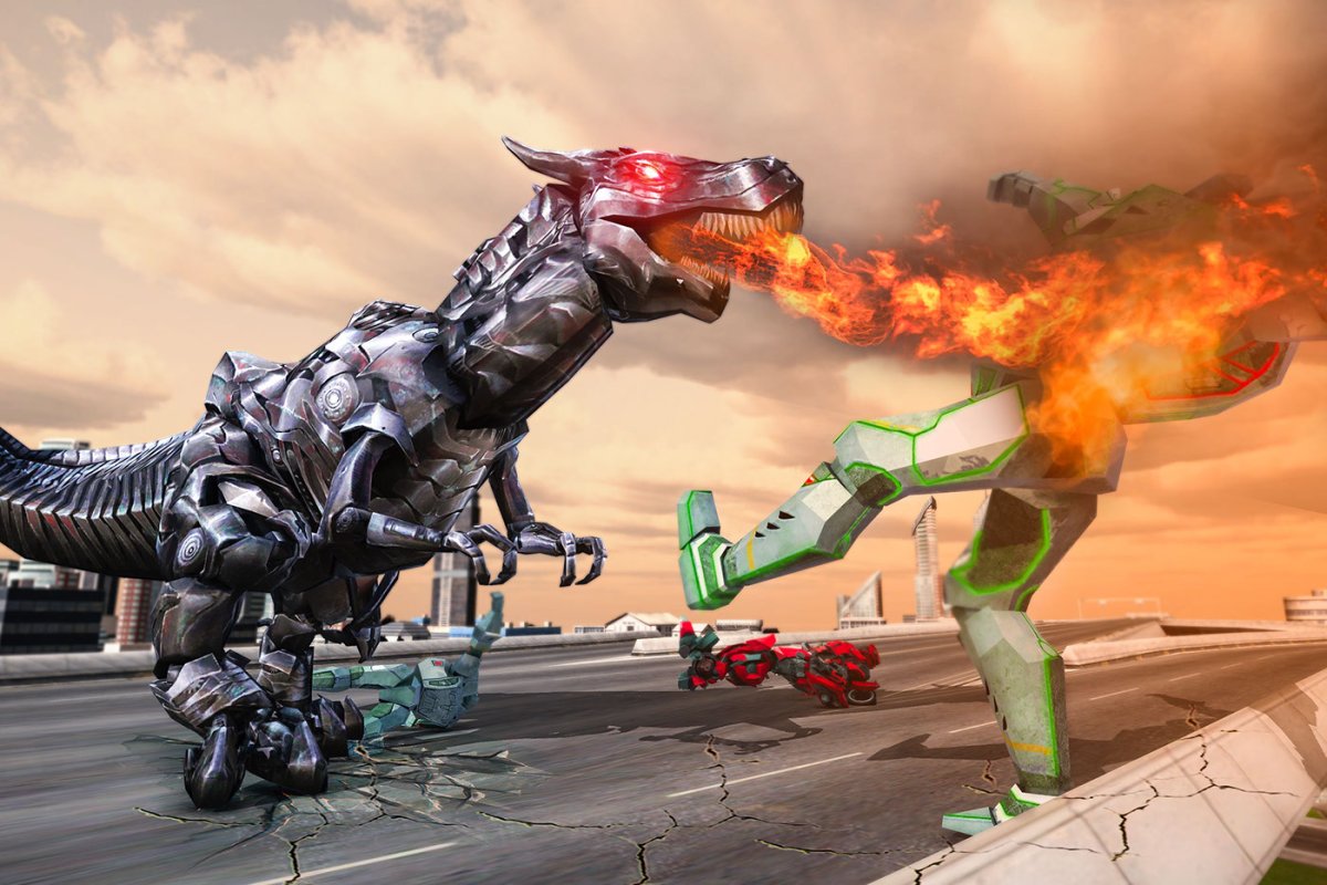 Игра трансформеры динозавры