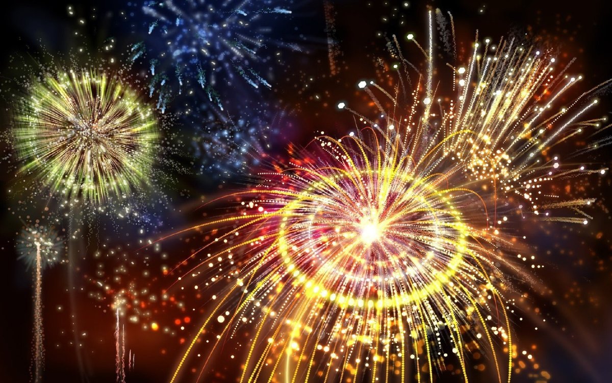 Салют "новогодний"