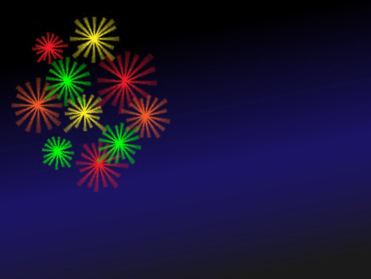 Яркий салют для презентации