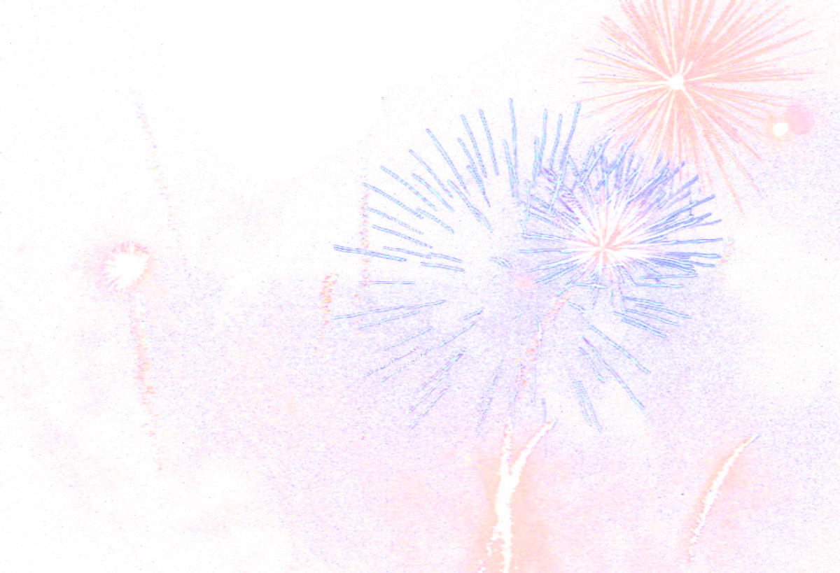 Фейерверк на Светлом фоне