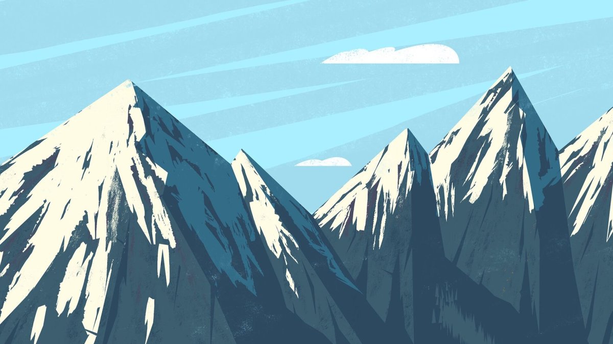 Горы векторное изображение