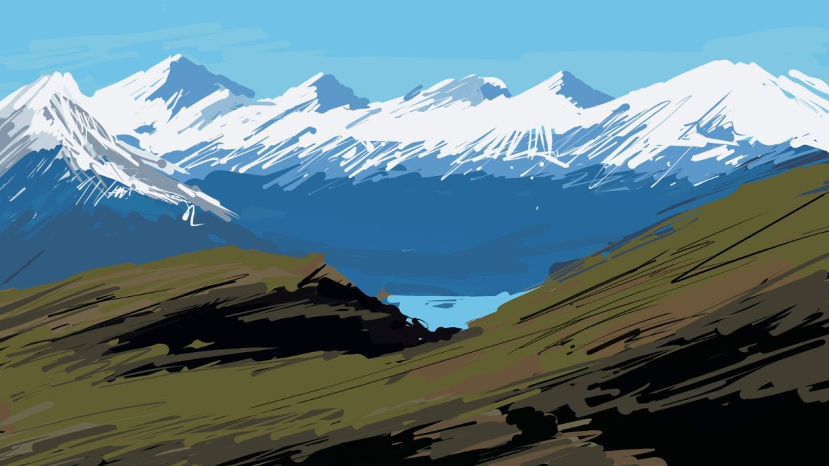 Flat Design горы