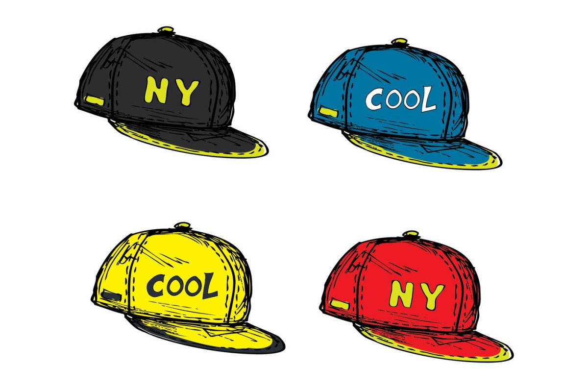 Кепка спереди вектор