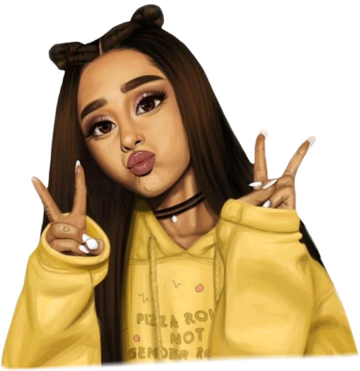 Ариана Гранде мультяшная