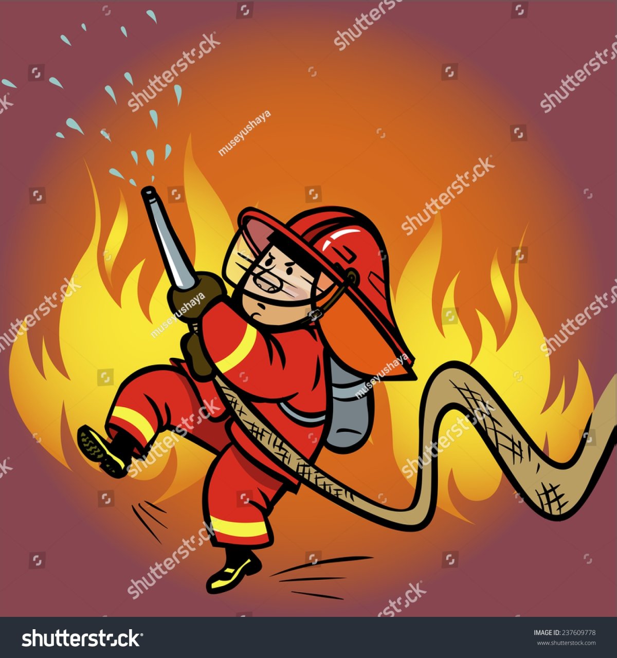 Пожарный рисунок
