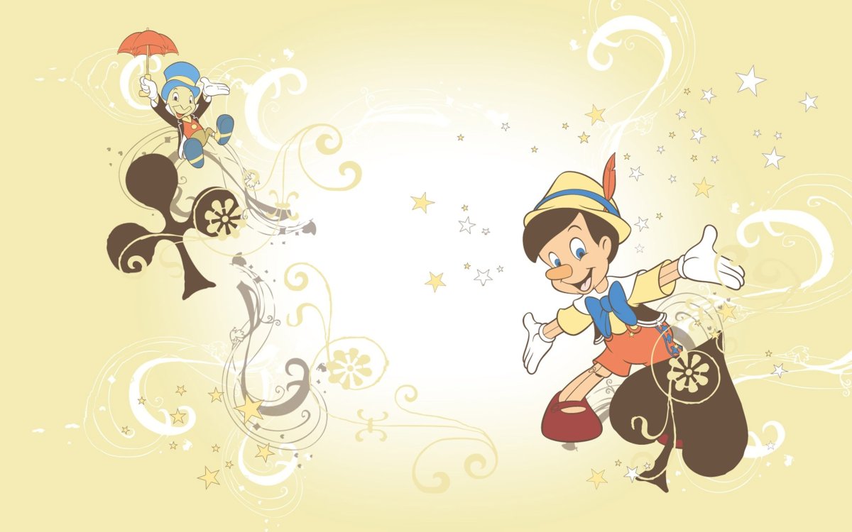 Герои мультфильма Пиноккио Дисней