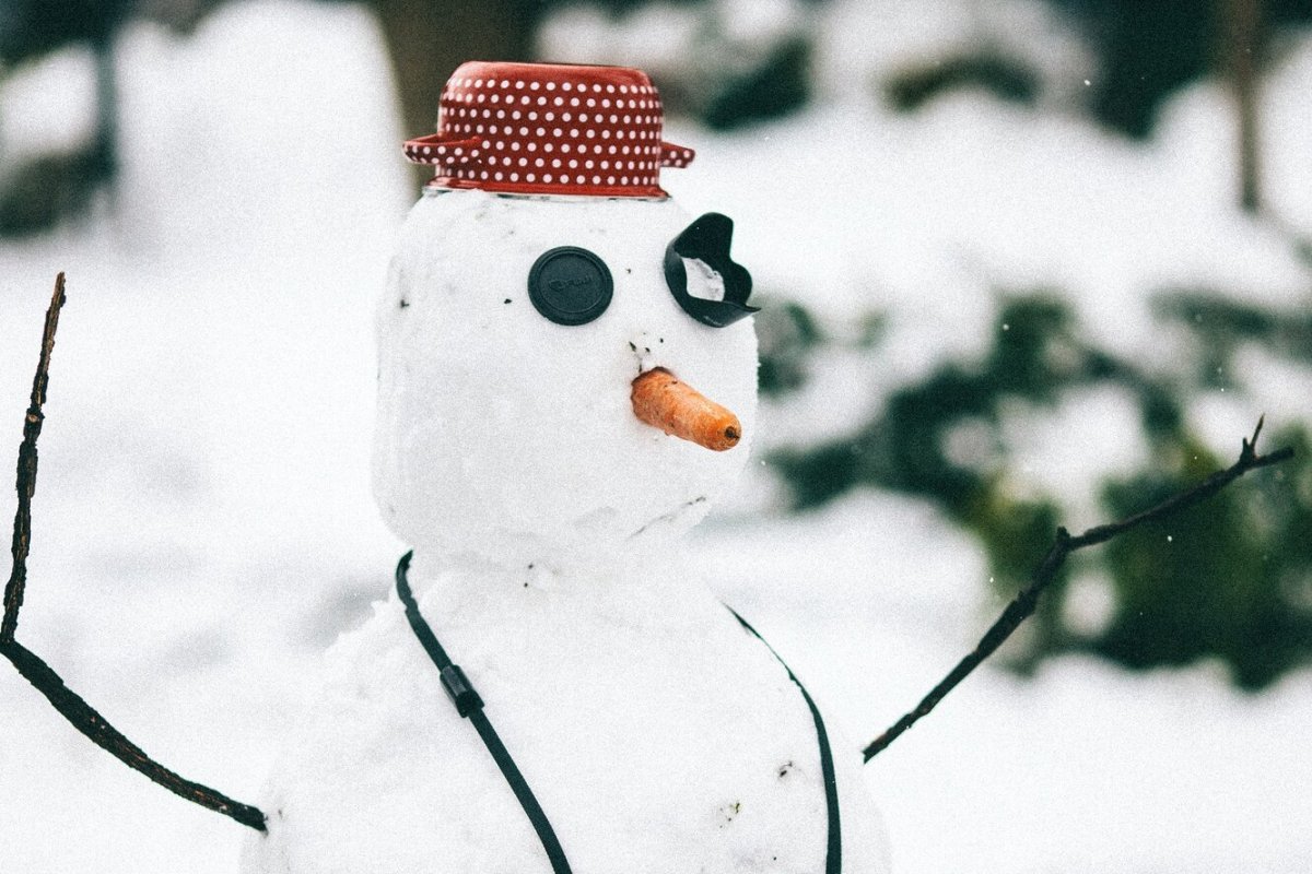 Снеговик вверх ногами