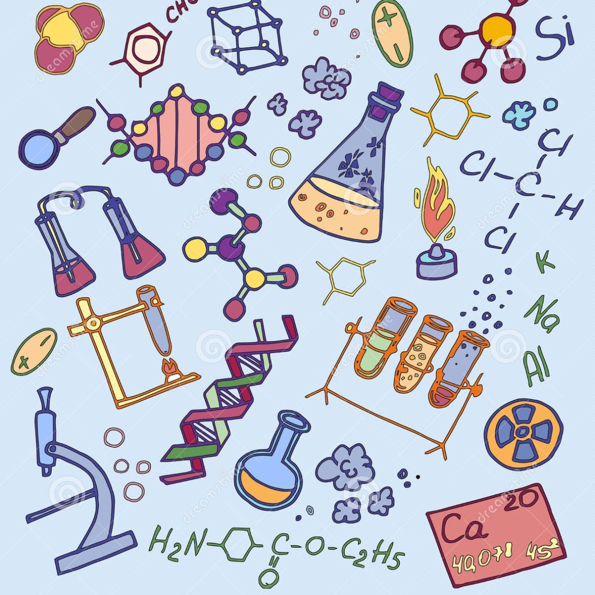 Предметы для химических опытов