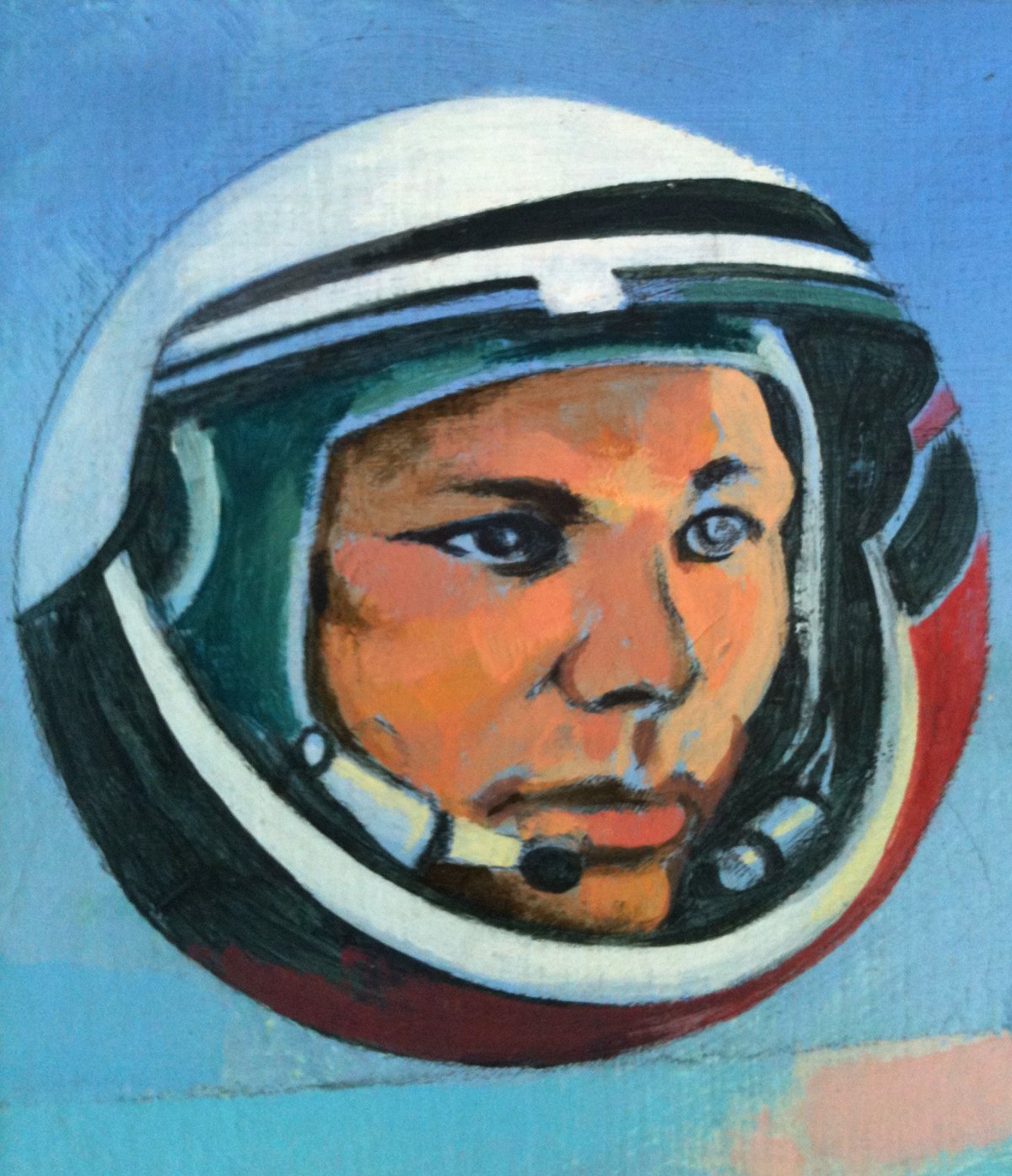 Юрий Гагарин космонавт портрет
