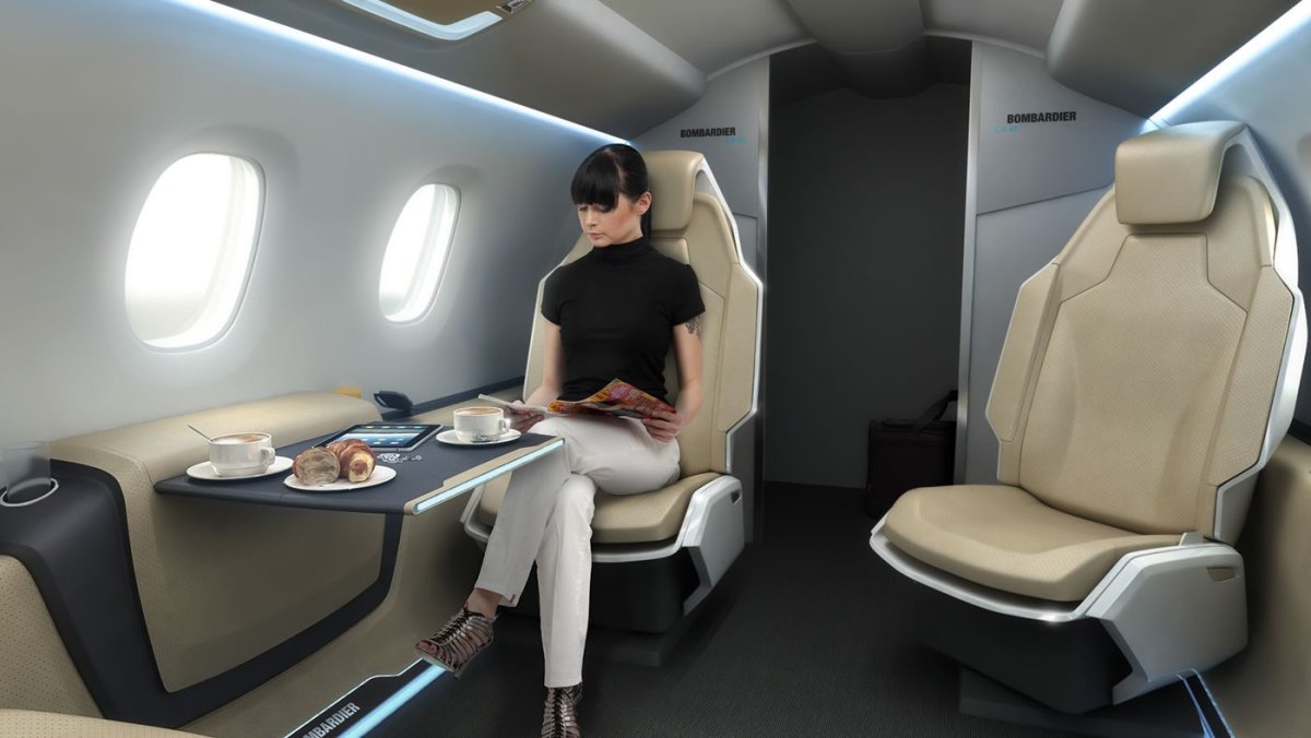 Шикарный салон самолета