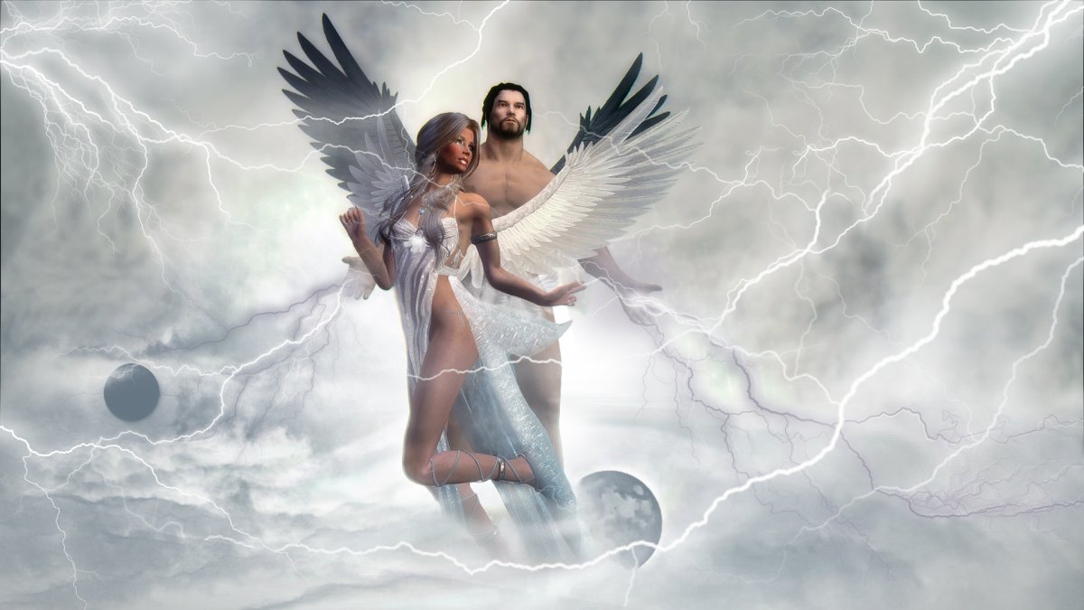 Красивые обои на рабочий стол ангелы