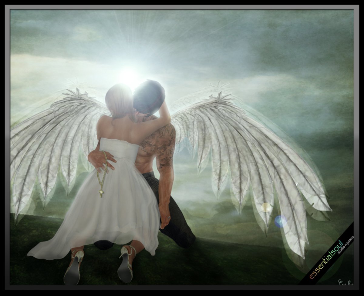 Ангел обнимает
