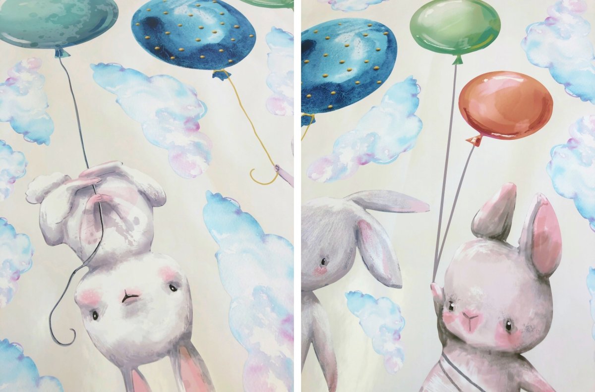 Зайчик с шариками