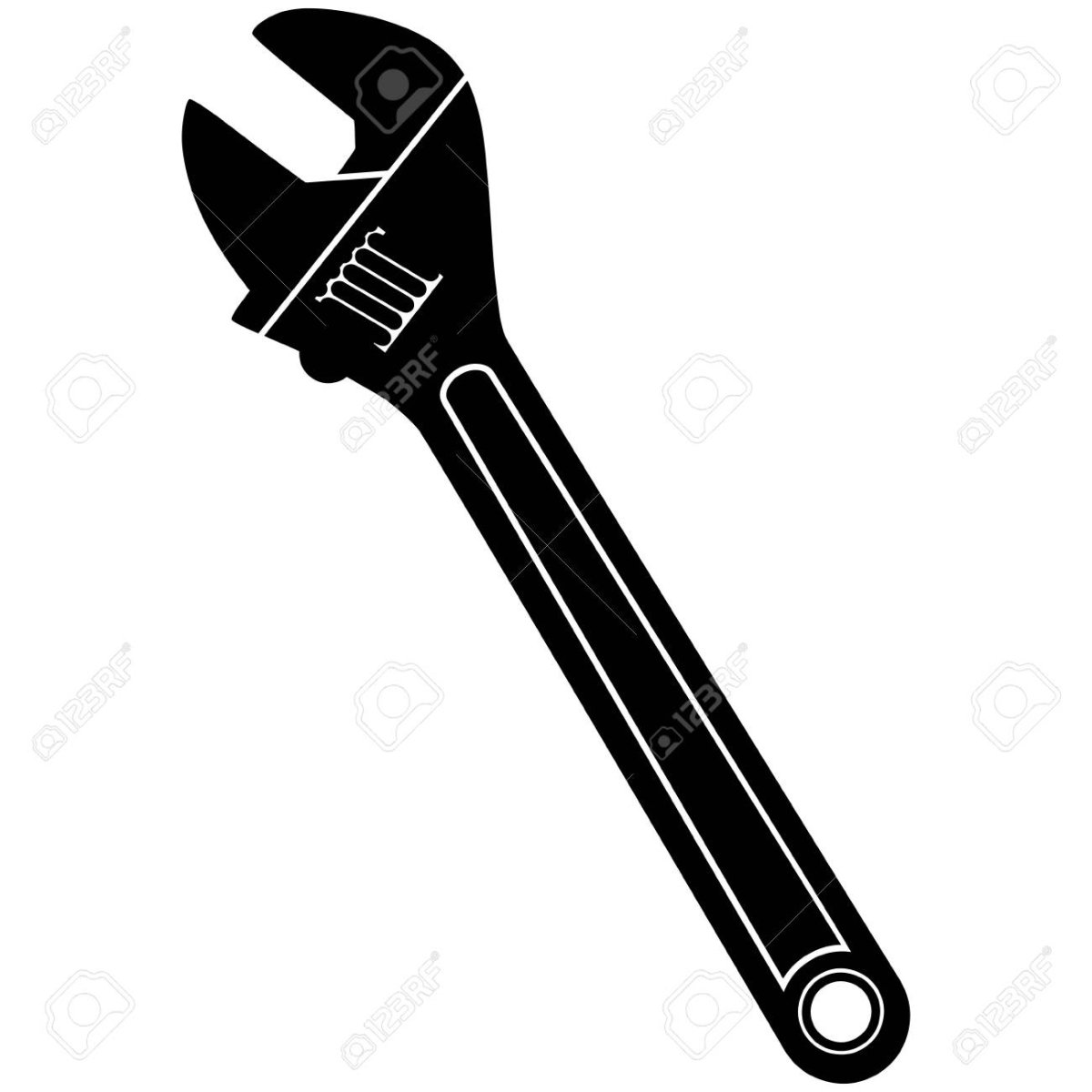 Разводной ключ вектор