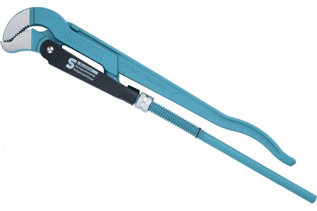 Gross ключ трубный рычажный, №1, 1", цельнокованный, CRV, Тип - "s"