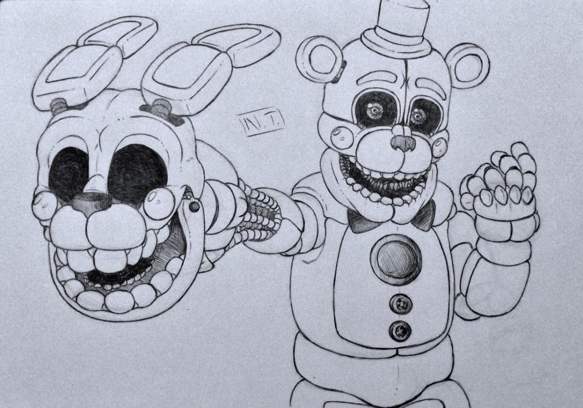 Раскраска Бонни из ФНАФ