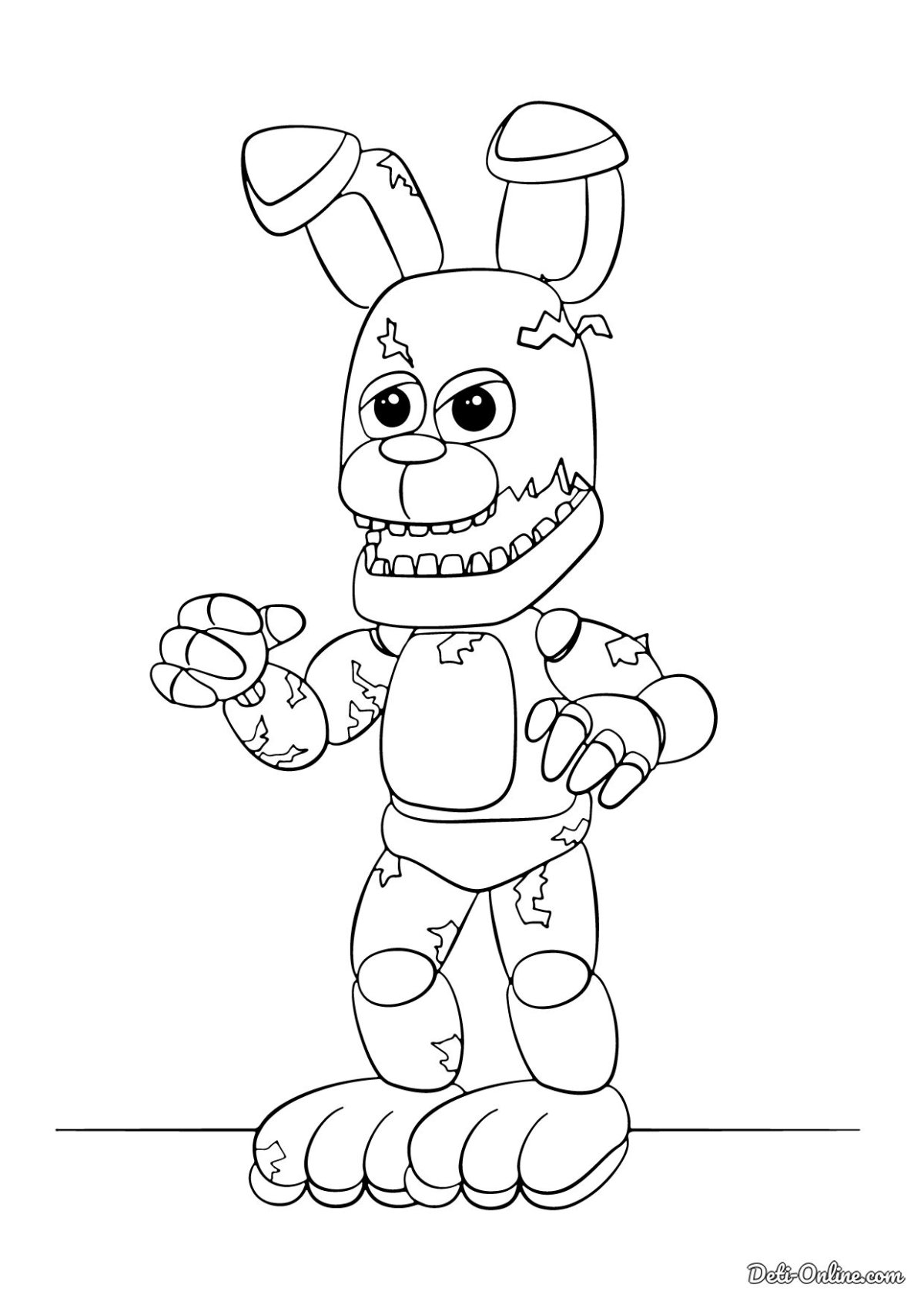 Стикеры ФНАФ раскраска