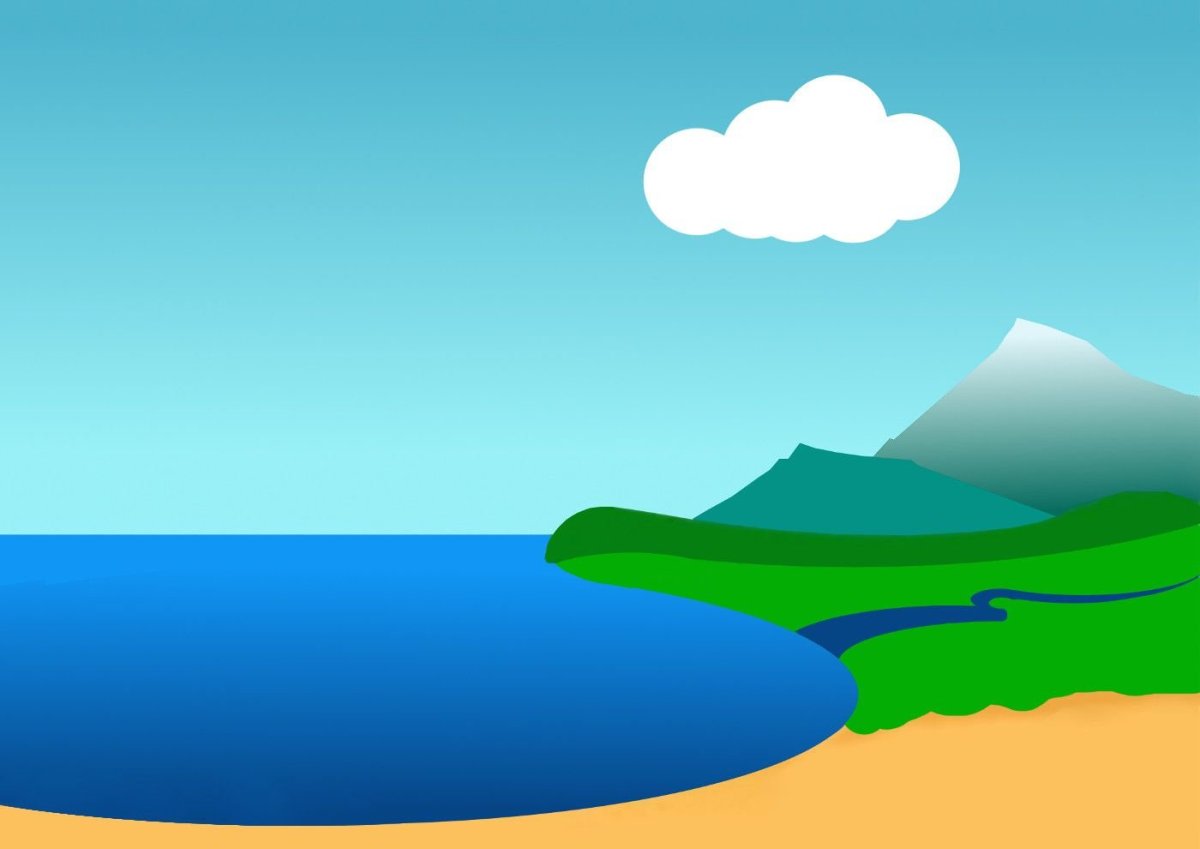 Речка мультяшная