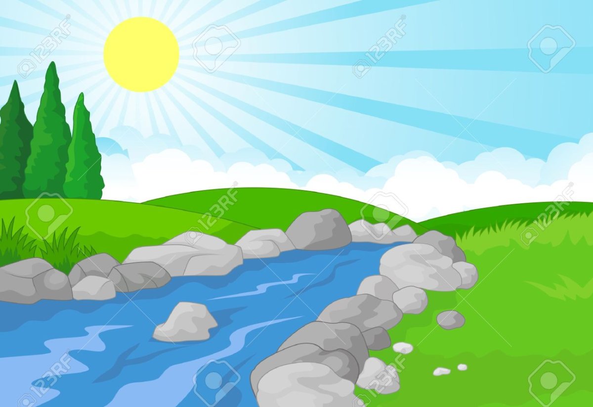 Ручеек мультяшный