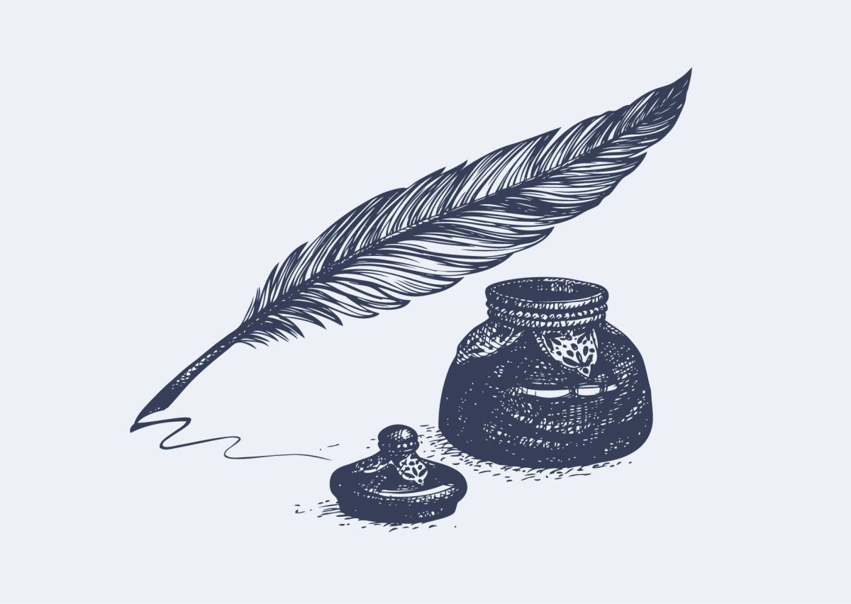 Перо и чернильница