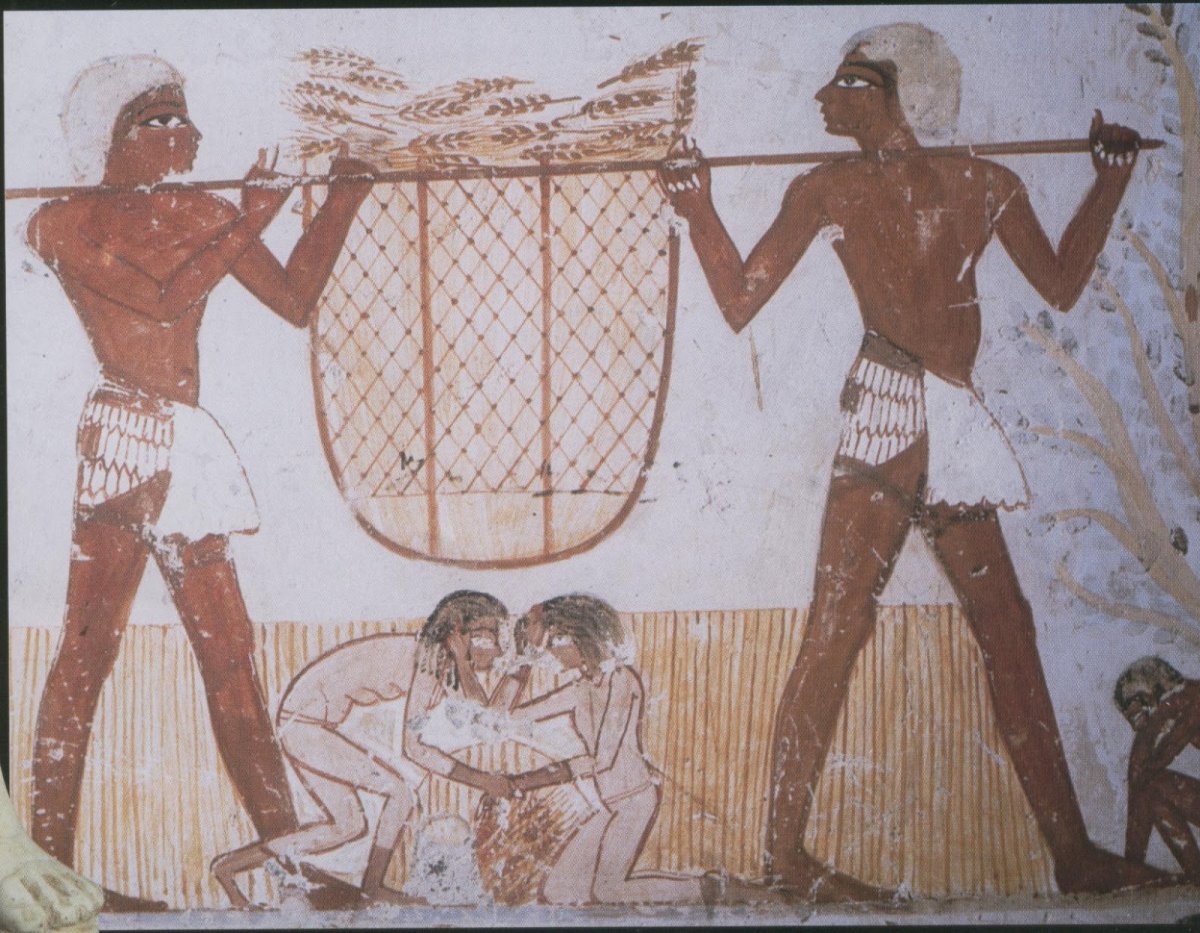 Древнеегипетские фрески великаны