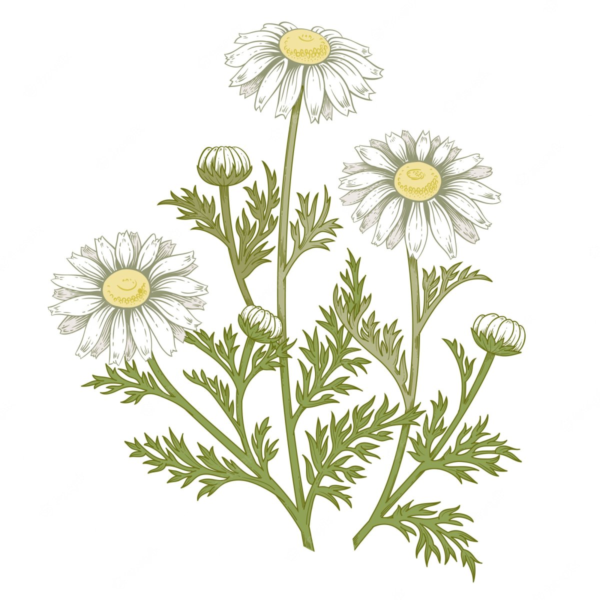 Ромашка лекарственная рисунок