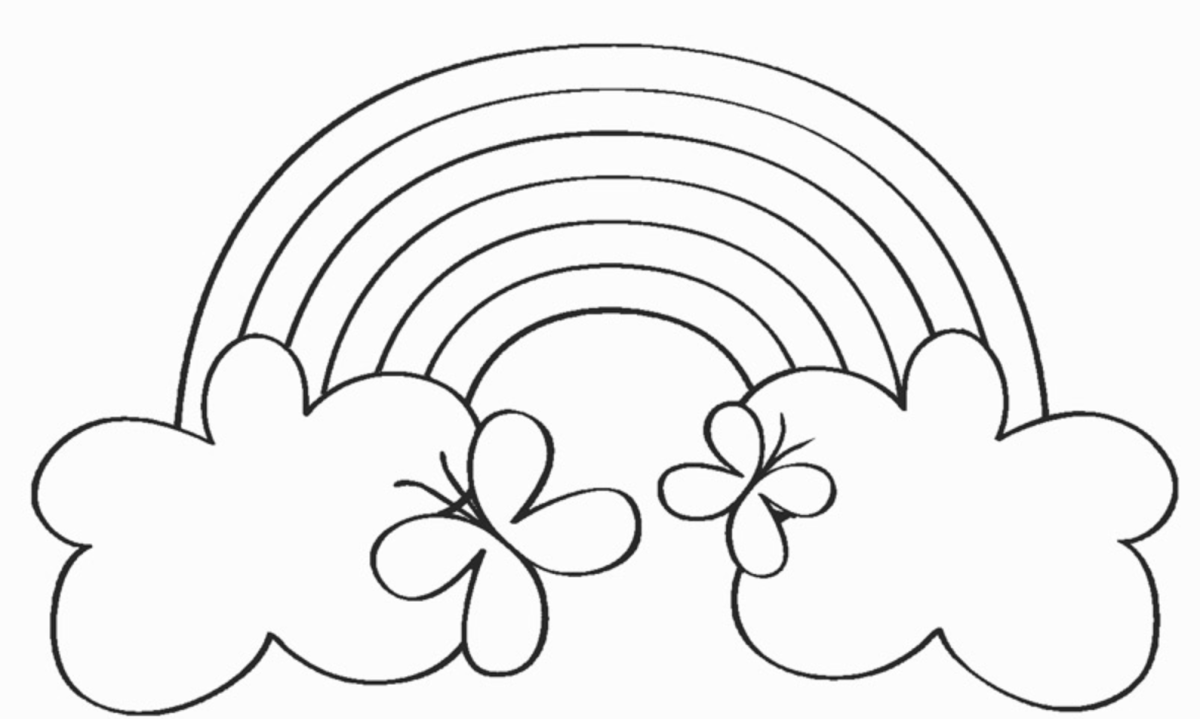 Раскраска Радуга маленькая