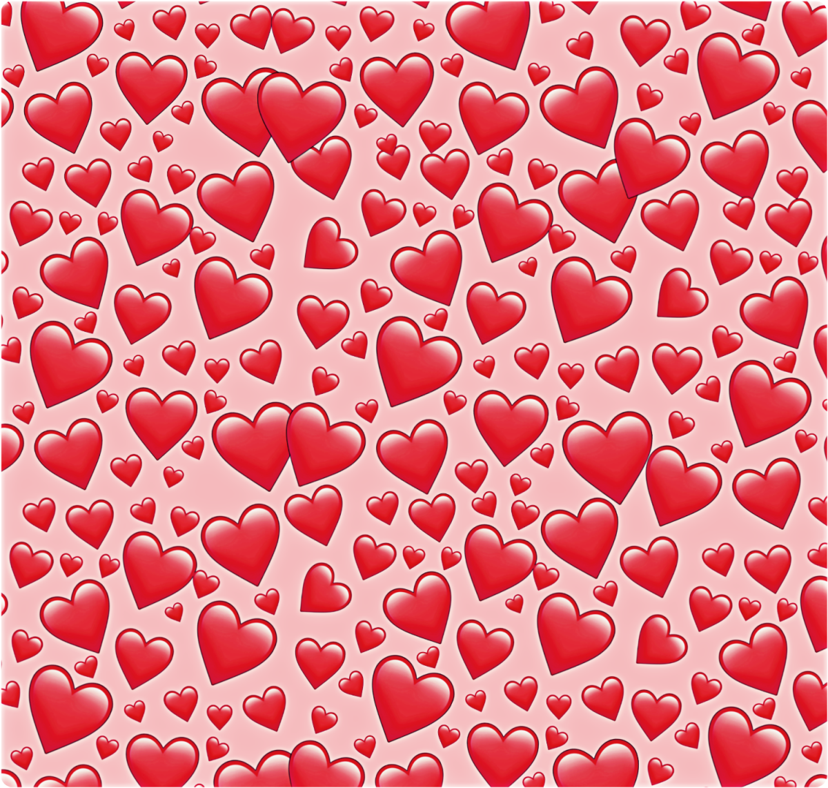 Много сердечек