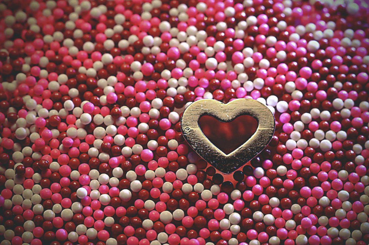 Сердечки много сердечек