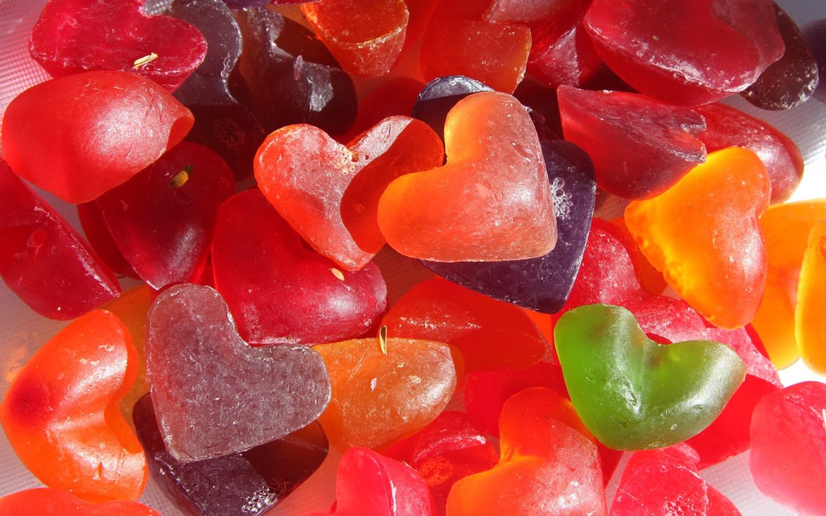 Мармеладные сердечки