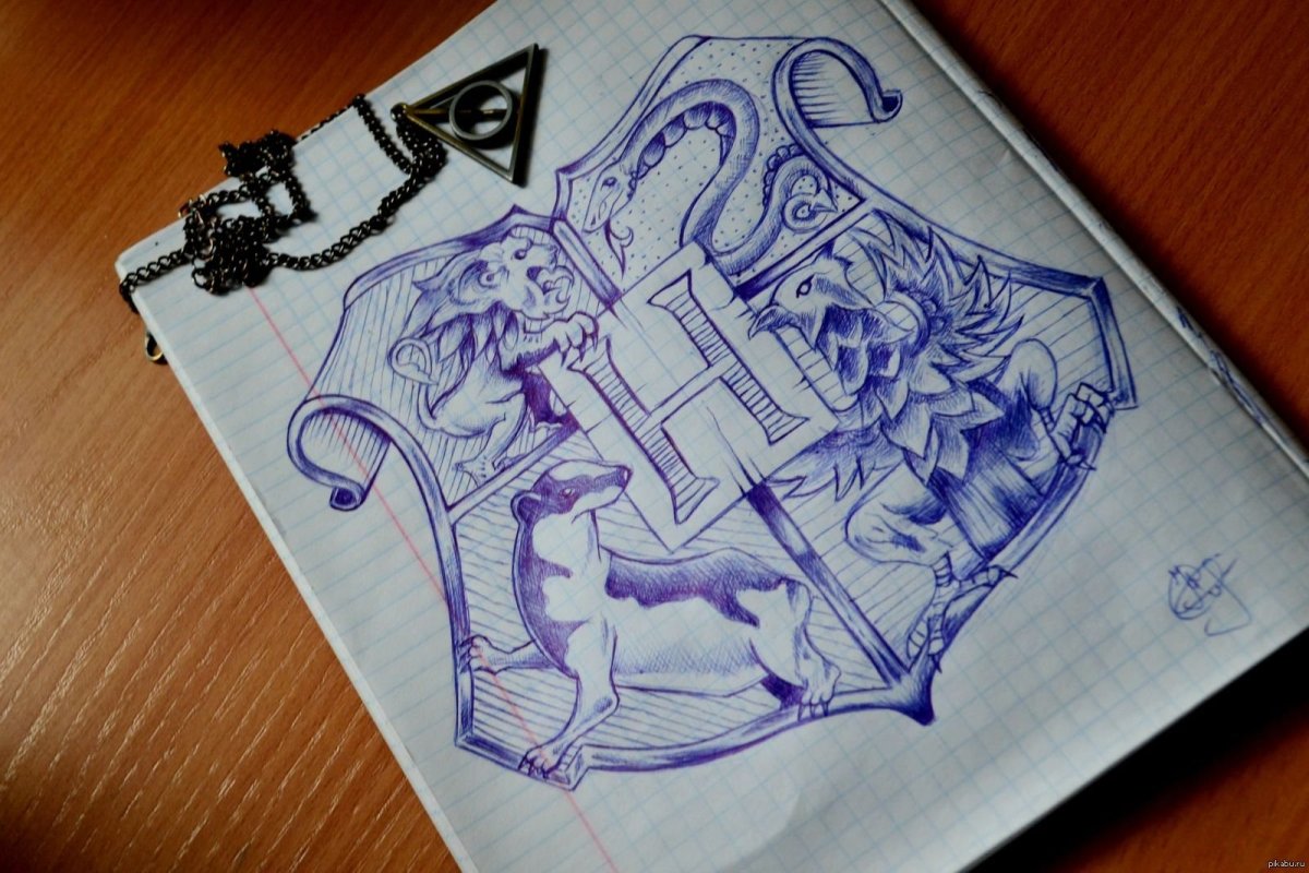 Красивые зарисовки в тетради