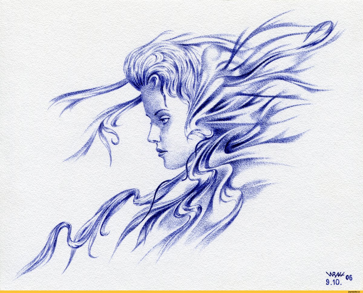 Красивый глаз ручкой