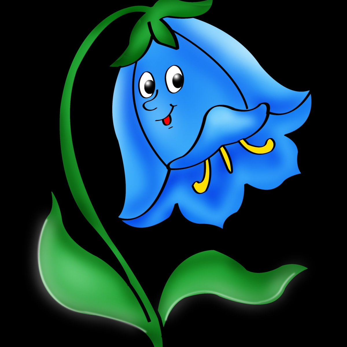 Колокольчик цветок для детей