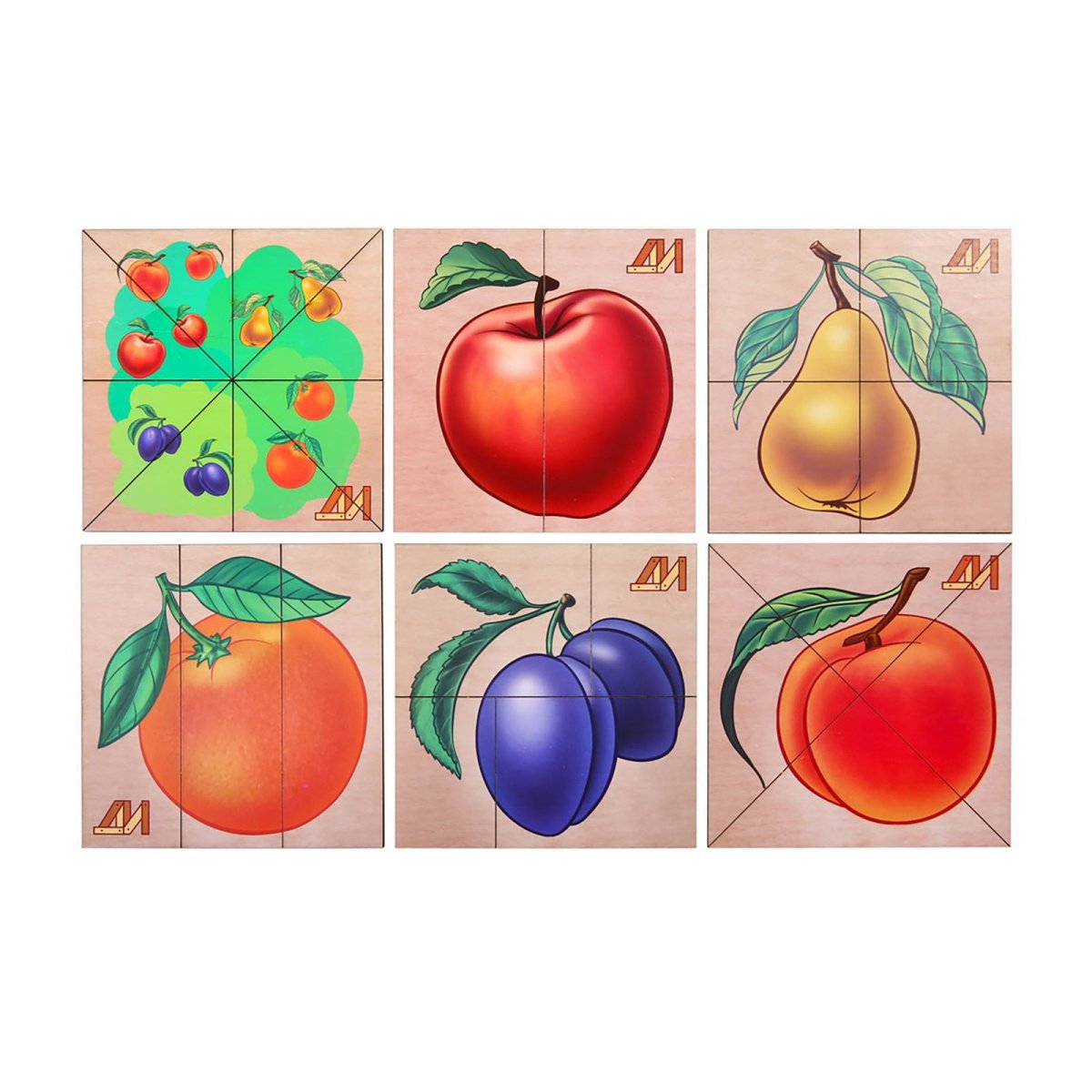 Пазл для малышей фрукты