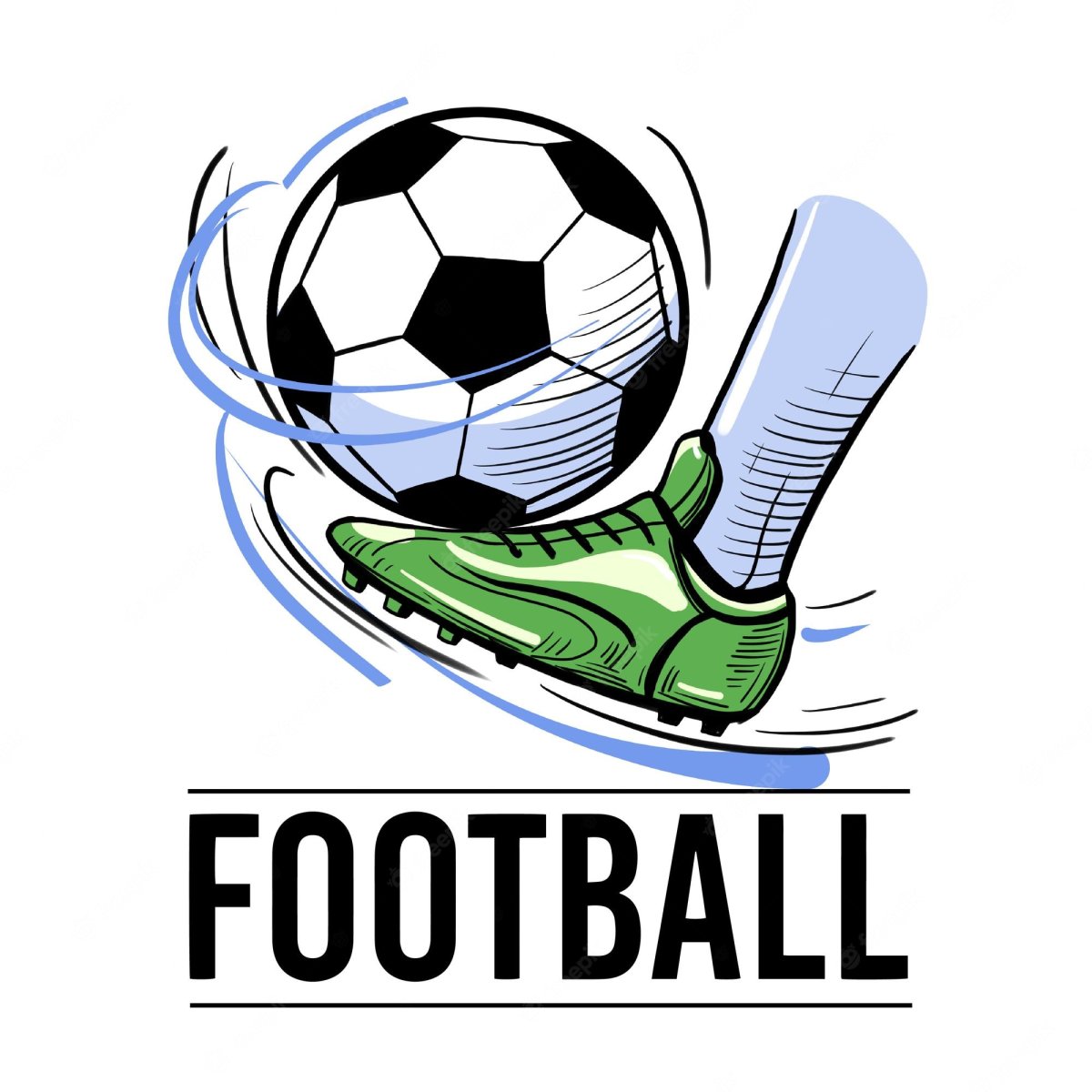 Синяя эмблема футбольного клуба