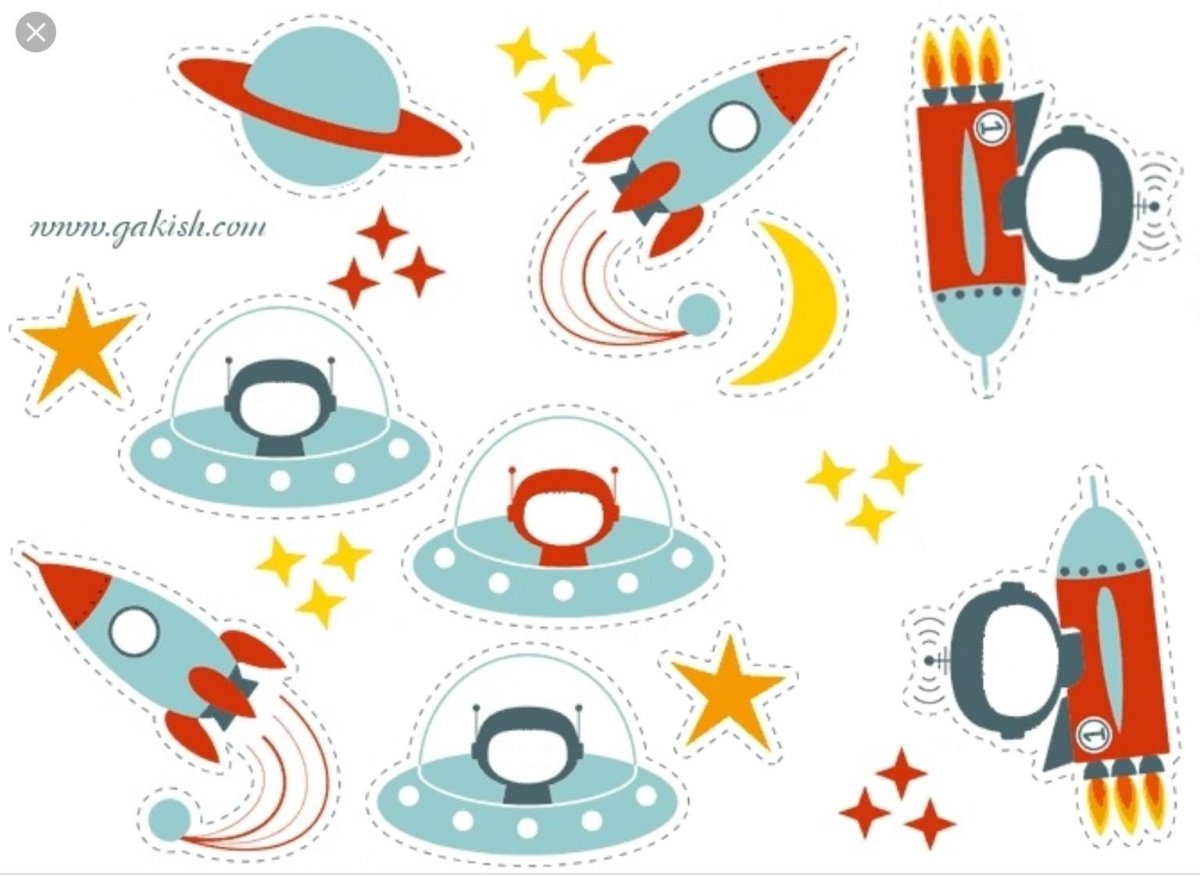 Аппликация космос шаблоны