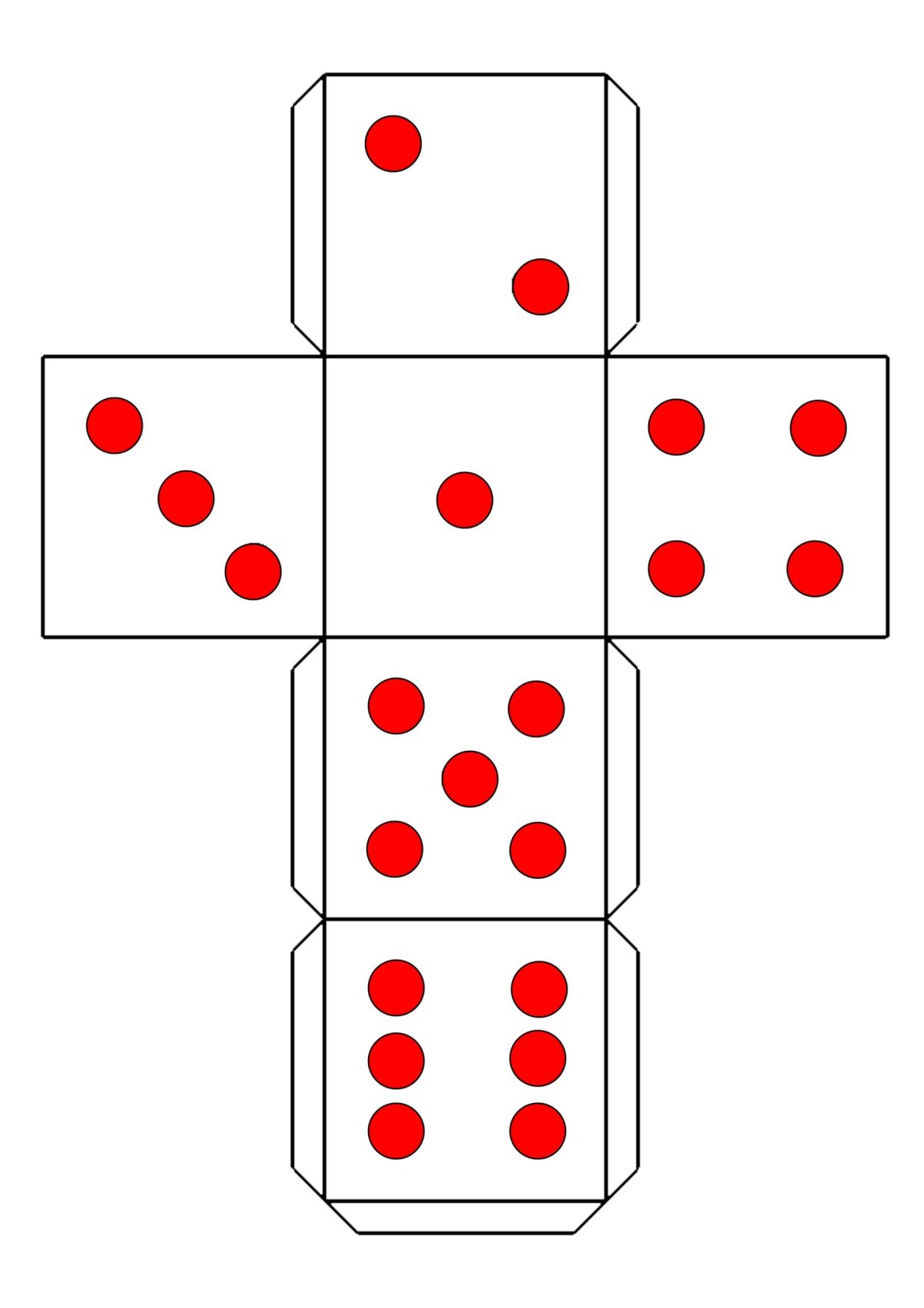 Кубик с точками