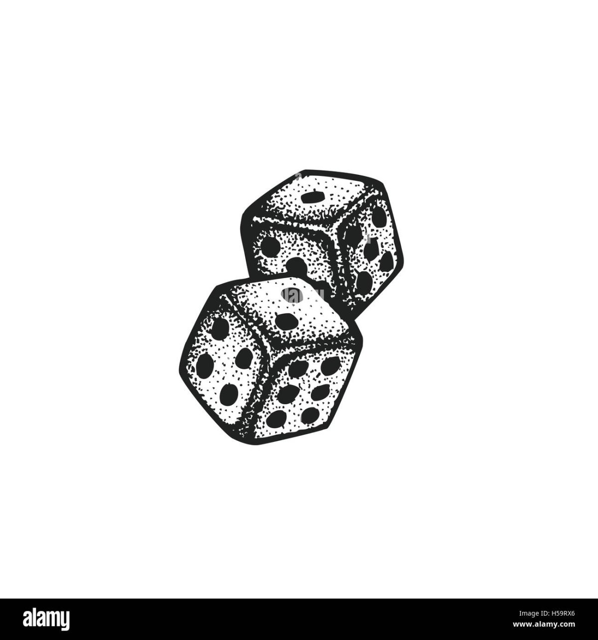 Тату игральные кости