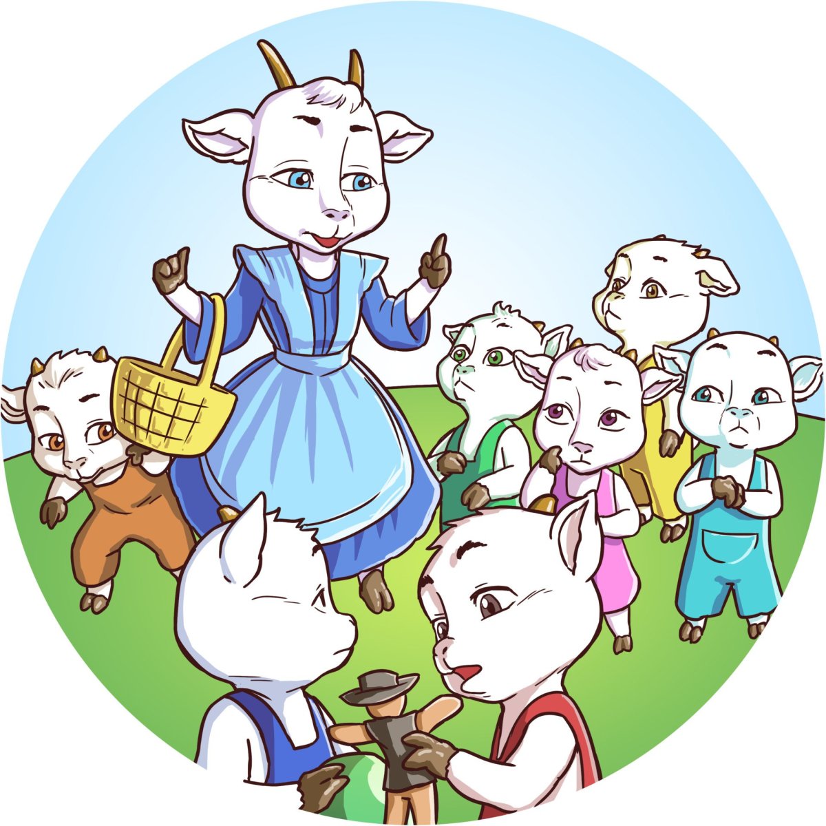 Сказки "волк и семеро козлят"