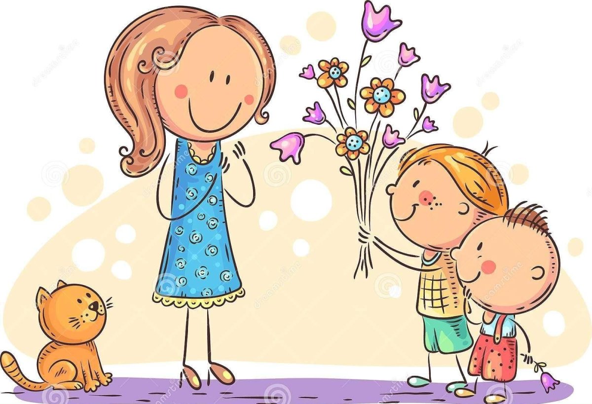 Открытка маме стильная