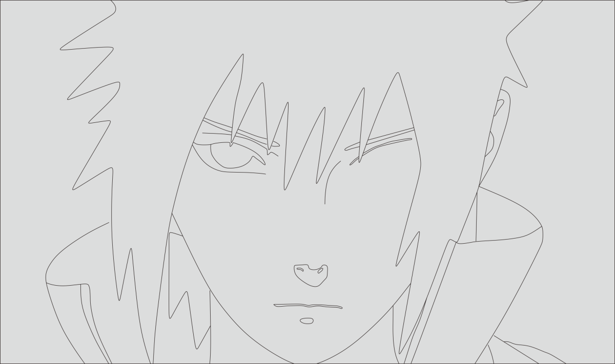 Рисунки аниме Наруто Саске